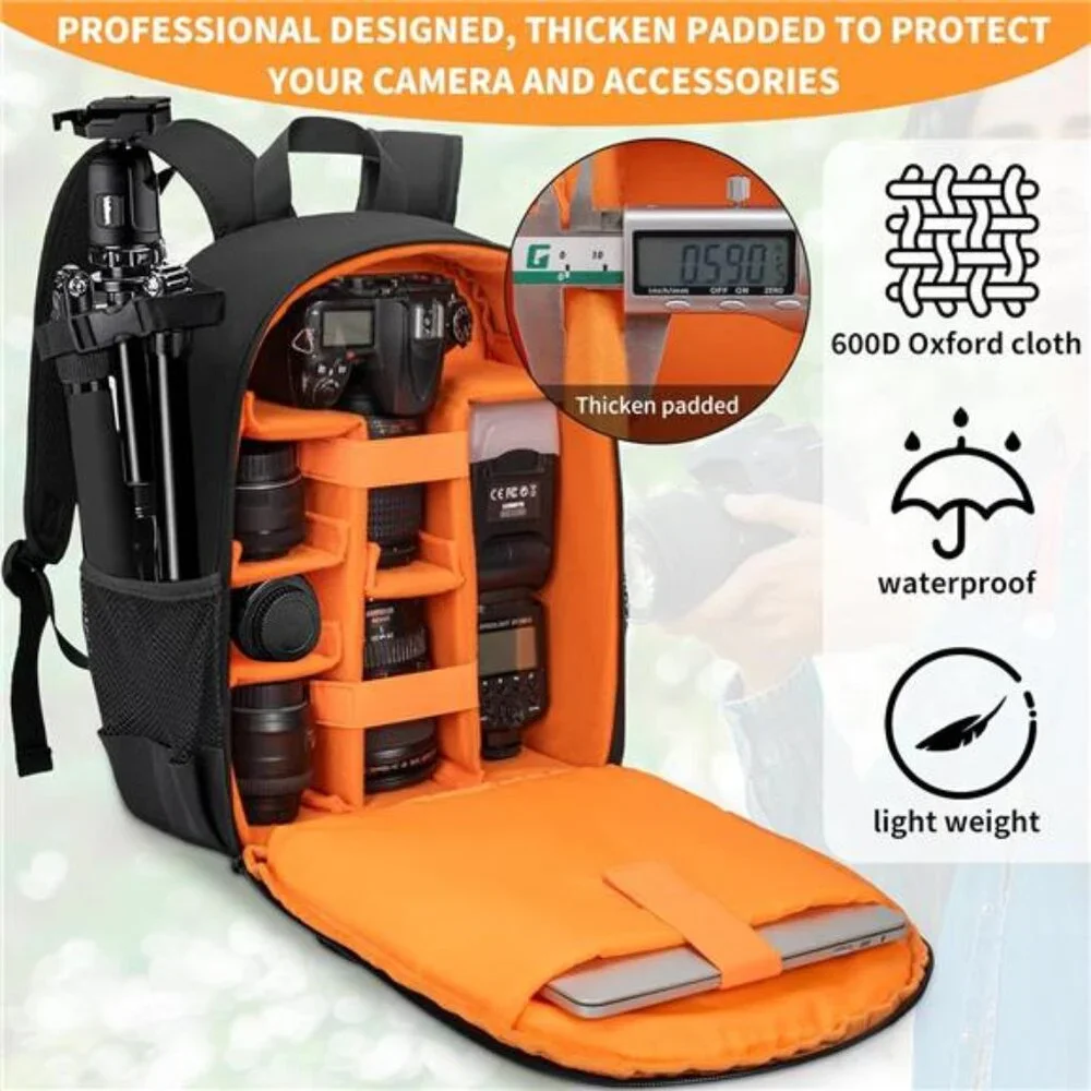 Camera Backpack for DSLR/SLR/Mirrorless Bag Waterproof Camera Case